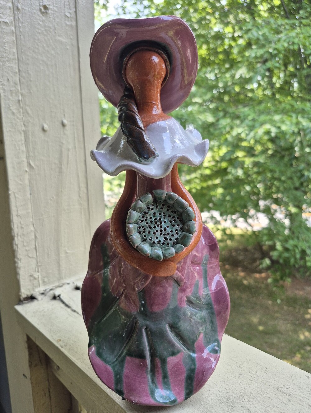 Vintage Artisan Dominucan Faceless Porcelain Doll